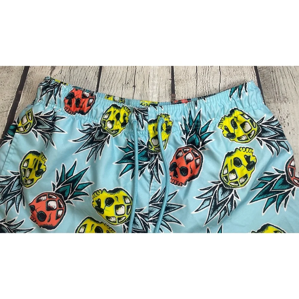 Men’s George Skull Pineapple Swim Trunks